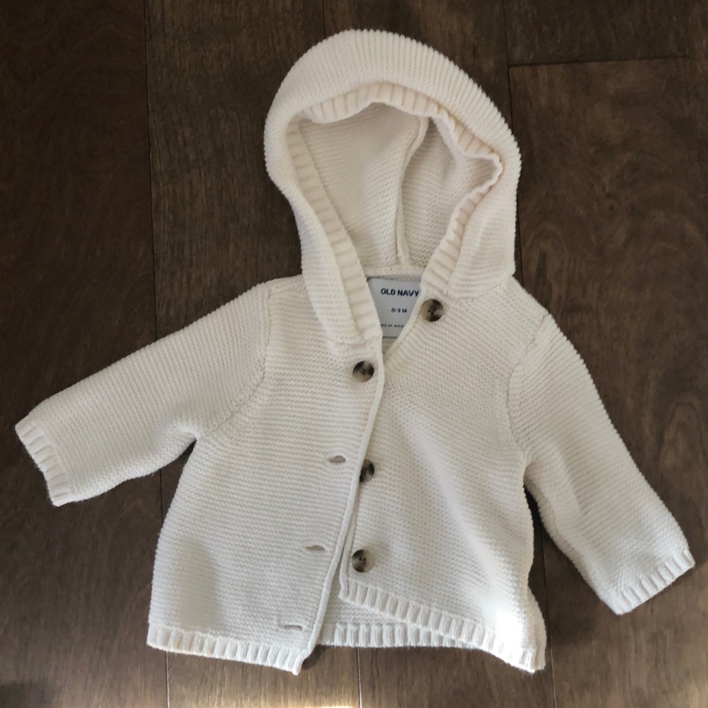Beige baby sweater